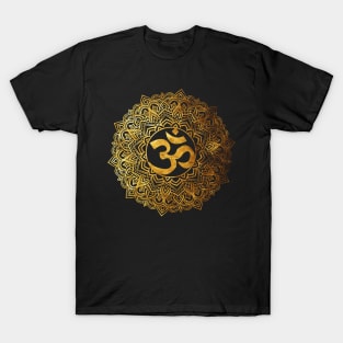 'Sacred Gold Mandala Spiritual Yoga' Awesome Yoga Gift T-Shirt